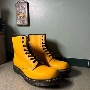 Yellow Doc Martens